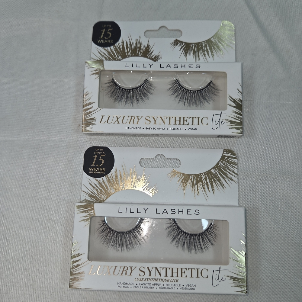 NIB Lilly Lashes Luxury Synthetic Lashes - Dramatic Black (2 Boxes) CP